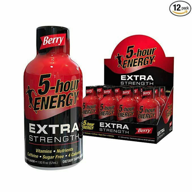 5-Hour Extra Energy Shot Display