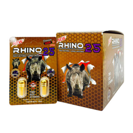 RHINO 25 TITANIUM 500K PLUS MALE ENHANCEMENT PILL