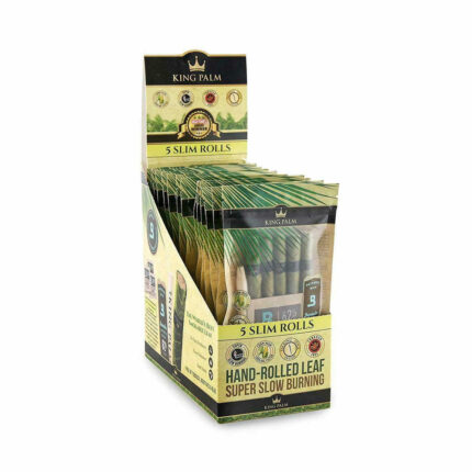 KING PALM - 5 SLIM ROLLS POUCH WITH BOVEDA FRESH PACK