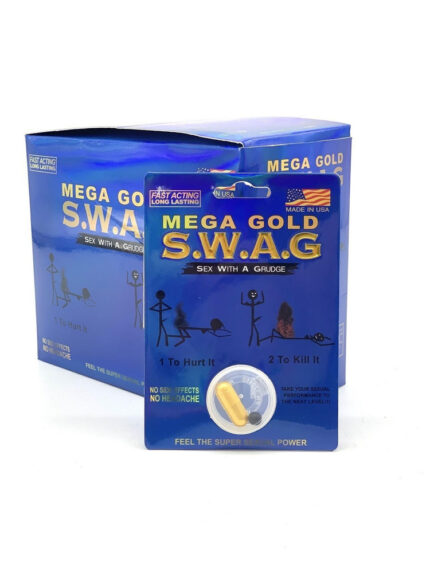 S.W.A.G. MEGA GOLD MALE ENHANCEMENT PILL - DISPLAY - 24CT