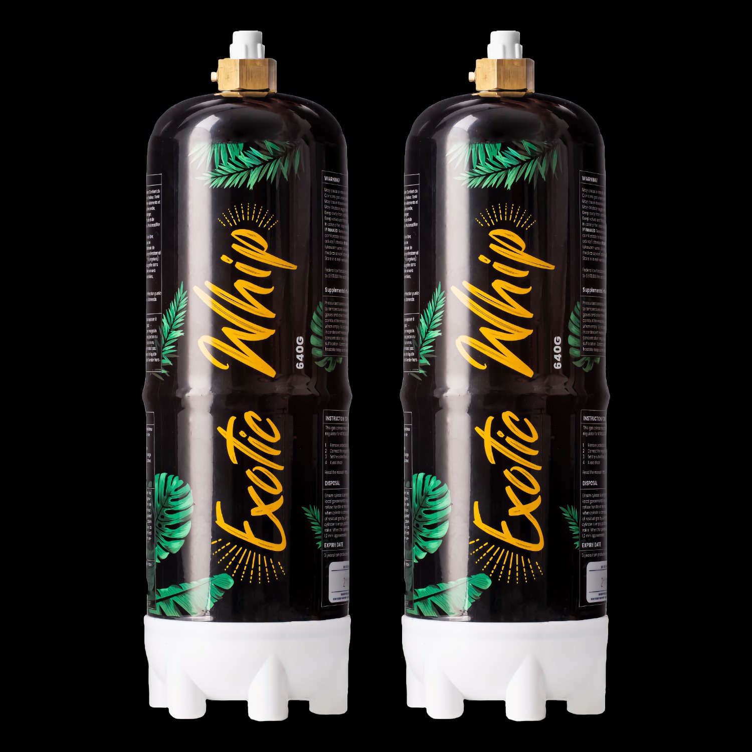 Exotic Whip Cream Chargers - Original Flavorless N2O Tanks - 640G