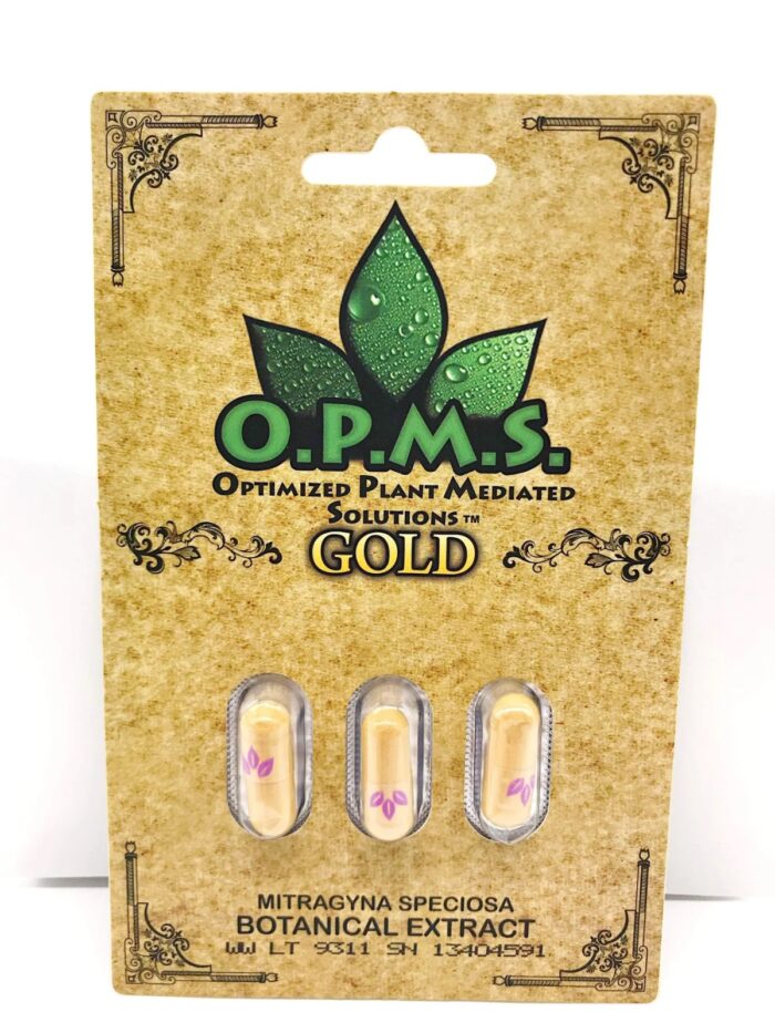 OPMS Gold Kratom 3CT Capsules