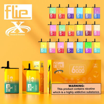 FLIE CLIP 5% NIC RECHARGEABLE DISPOSABLE 6000 PUFFS 14ML VAPE