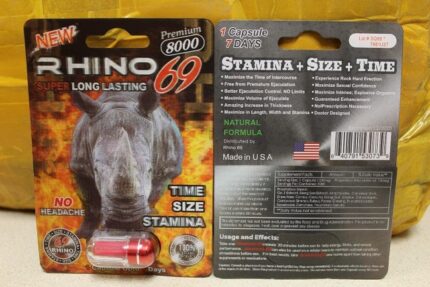 RHINO 69 60000K 24-Count Male Enhancement