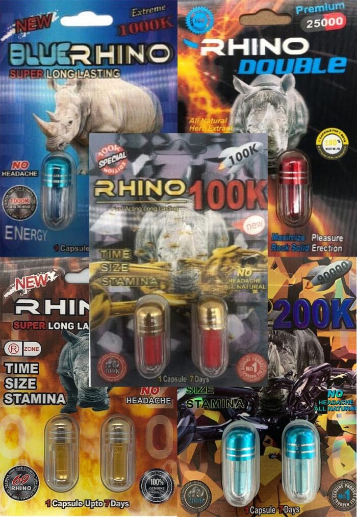 10 Rhino DOUBLES Enhancement Pills